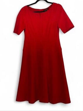 Nanette Lepore Women’s Red Short Sleeve A-Line Dress New Without Tags Size 6